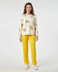 Buy Sajiero Fleece Pajama Suit - Winter Petals in Pakistan