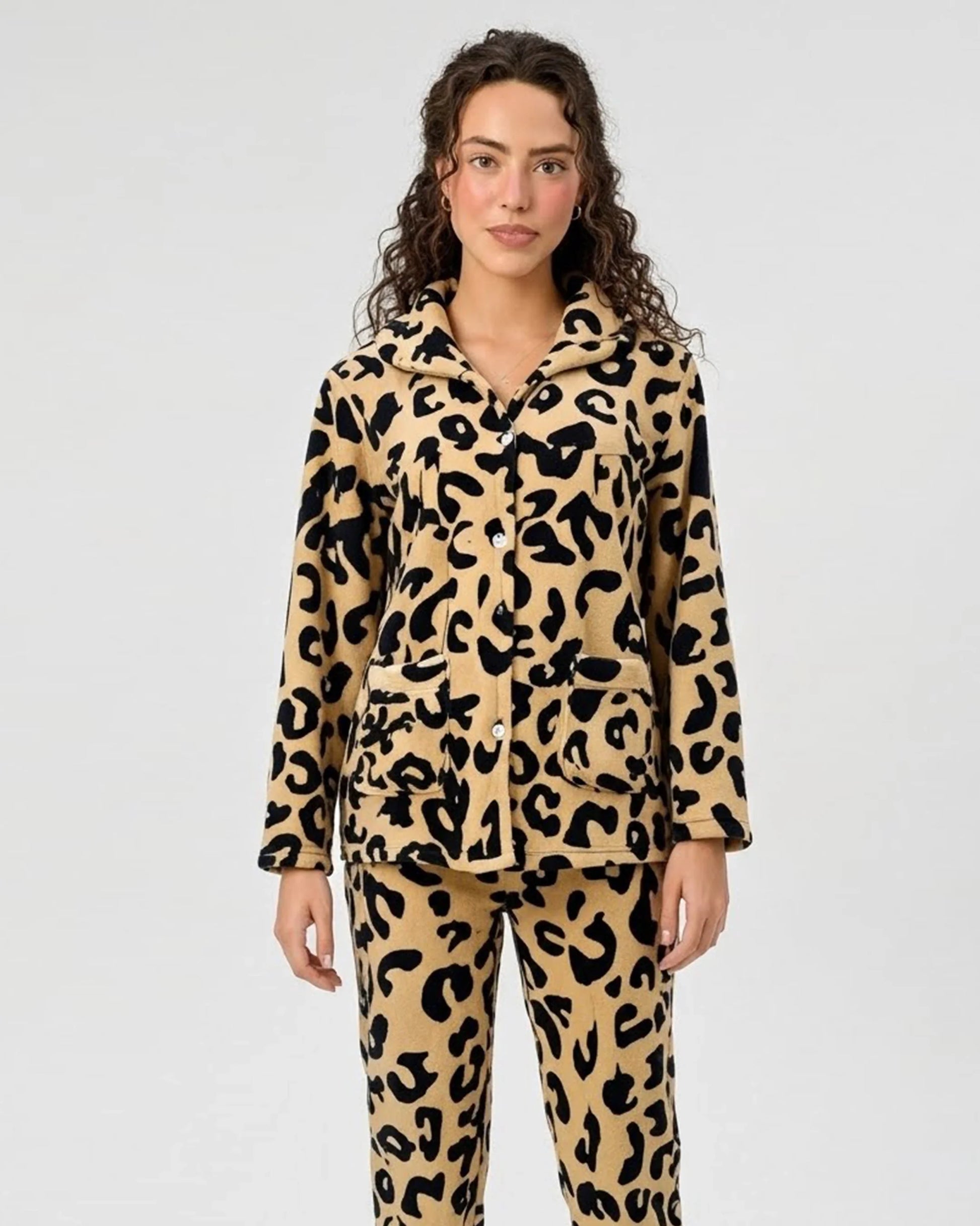 Buy Sajiero Fleece Pajama Suit - Warm Wild in Pakistan