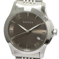 Buy Gucci G Timeless Brown Diamond Dial Silver Steel Strap Watch for Men - YA126412 in Pakistan