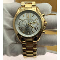Buy Michael Kors Runway Gold Stainless Steel Gold Dial Chronograph Quartz Watch For Ladies - Mk5777 in Pakistan
