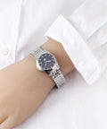 Buy Gucci Women's Swiss Made Quartz Silver Stainless Steel Black Dial 27mm Watch YA1265006 in Pakistan
