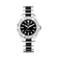 Buy Tag Heuer Aquaracer Lady 300M Black Dial with Diamonds Two Tone Steel Strap Watch for Women - WAY131E.BA0913 in Pakistan