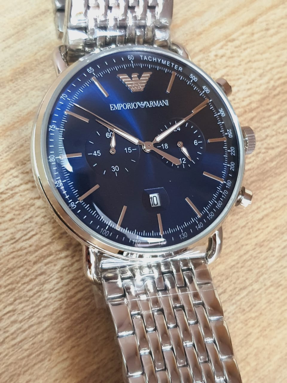 Buy Emporio Armani Men's Chronograph Stainless Steel 43mm Watch AR11238 in Pakistan