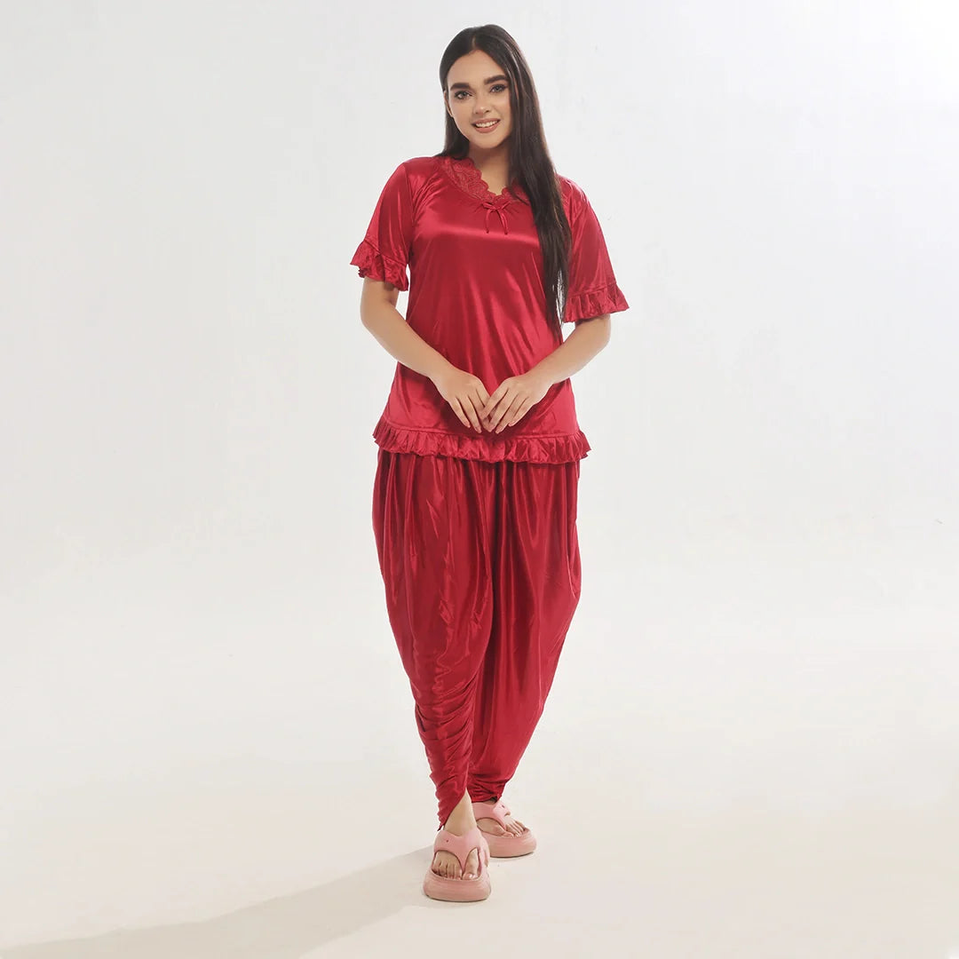 Buy Sajiero Patiala Silk Pajama Suit in Pakistan