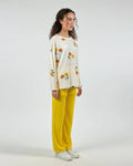 Buy Sajiero Fleece Pajama Suit - Winter Petals in Pakistan