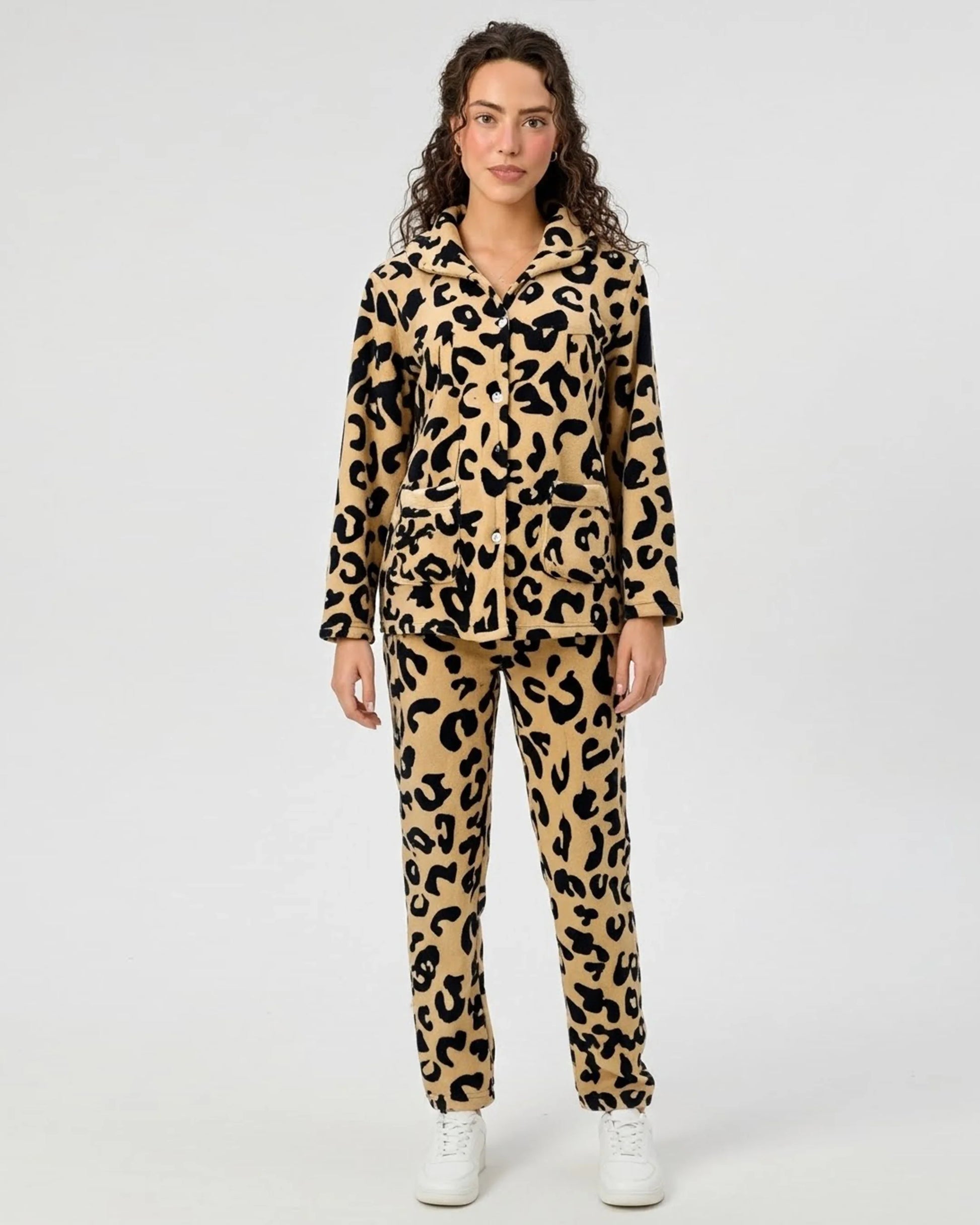 Buy Sajiero Fleece Pajama Suit - Warm Wild in Pakistan