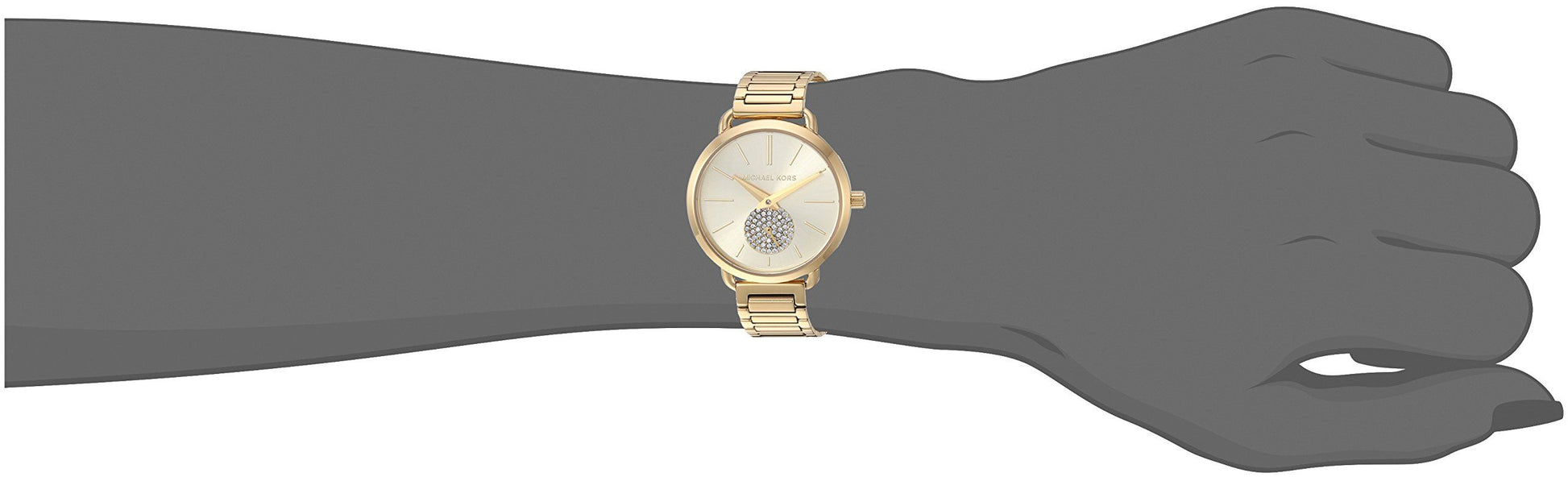 Buy Michael Kors Womens Analog Quartz Stainless Steel Gold Dial 28mm Watch - Mk3838 in Pakistan
