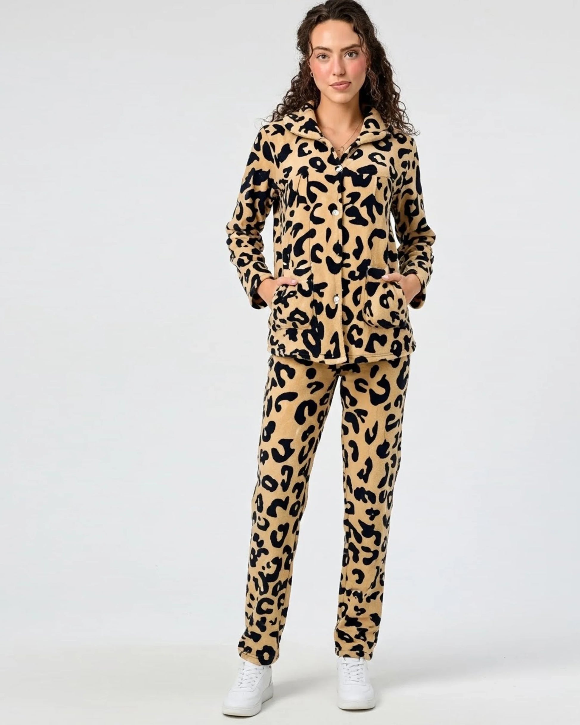 Buy Sajiero Fleece Pajama Suit - Warm Wild in Pakistan