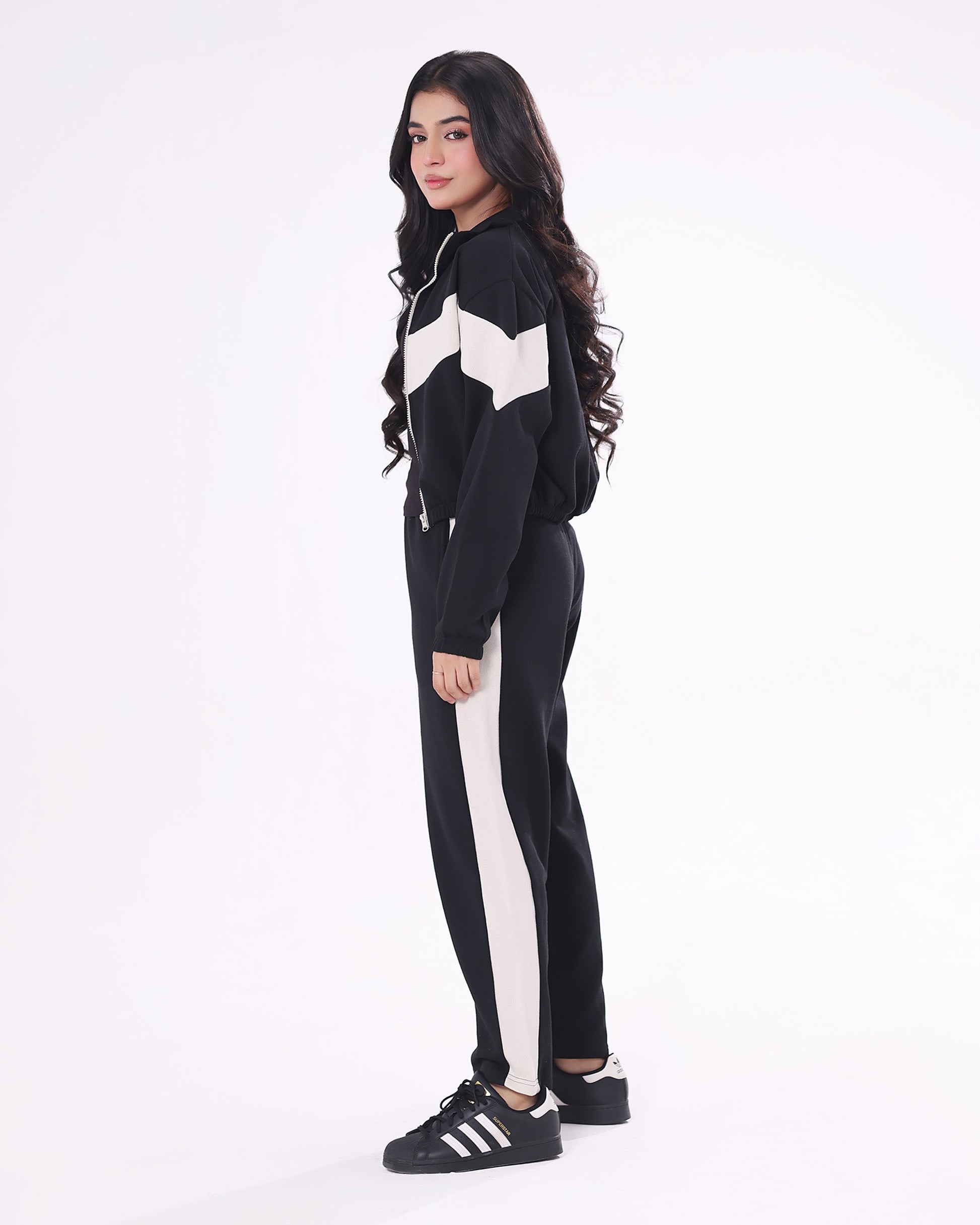 Buy Sajiero Fleece Tracksuit – Cool Fit - Black in Pakistan