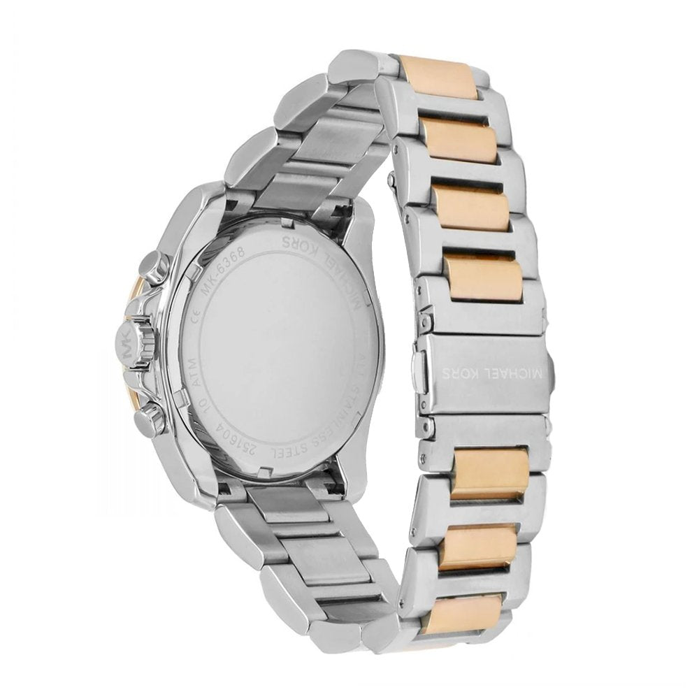 Buy Michael Kors Brecken Chronograph White Dial Two Tone Steel Strap Ladies Watch - Mk6368 in Pakistan