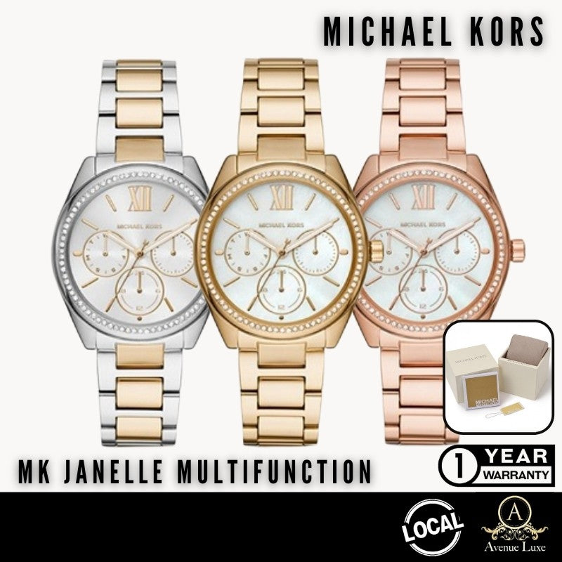 Buy Michael Kors Silver Dial Two Tone Steel Strap Janelle Watch for Women - MK7092 in Pakistan