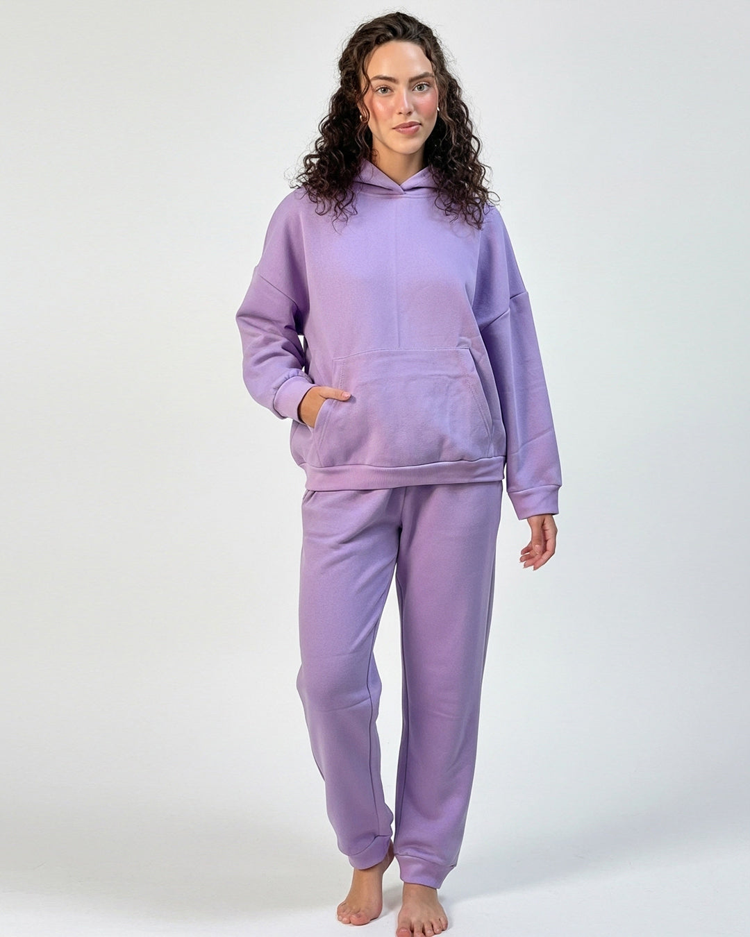 Buy Sajiero Fleece Tracksuit – Comfy Day - Purple in Pakistan