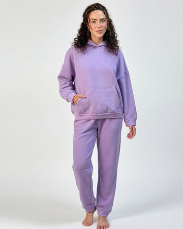 Buy Sajiero Fleece Tracksuit – Comfy Day - Purple in Pakistan