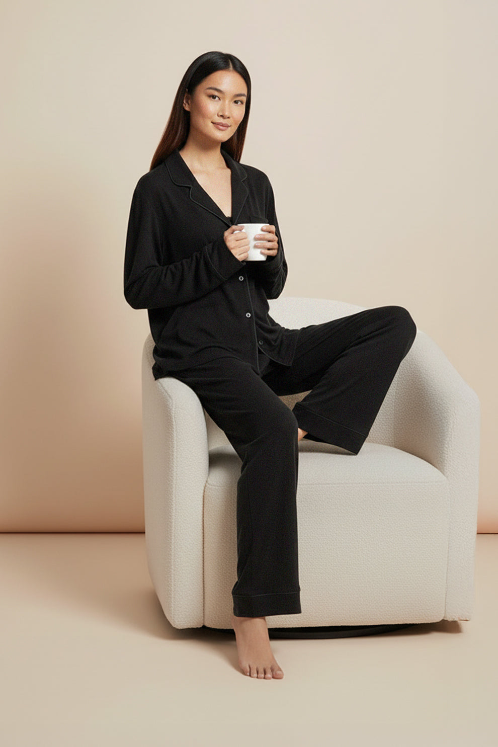 Buy Cloud Pajama Set - Black in Pakistan