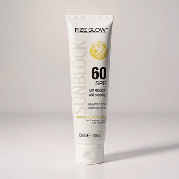 Buy Fize Glow Sunblock SPF 60 – UVA & UVB Protection (100ml) in Pakistan