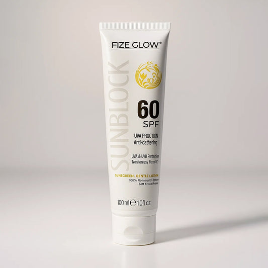 Buy Fize Glow Sunblock SPF 60 – UVA & UVB Protection (100ml) in Pakistan