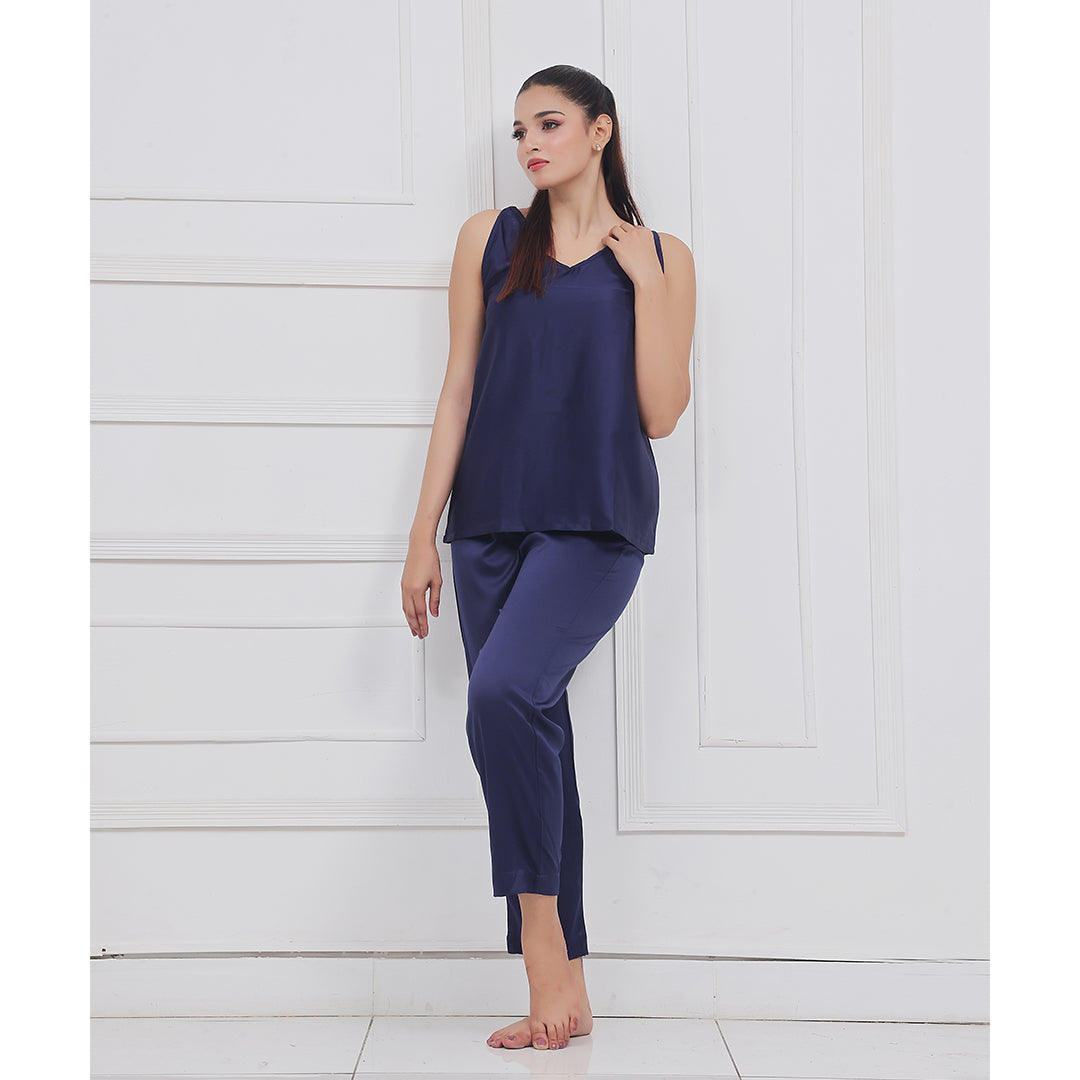Buy Sajiero Silk Sleeveless Pj Suit - Dream Silk in Pakistan