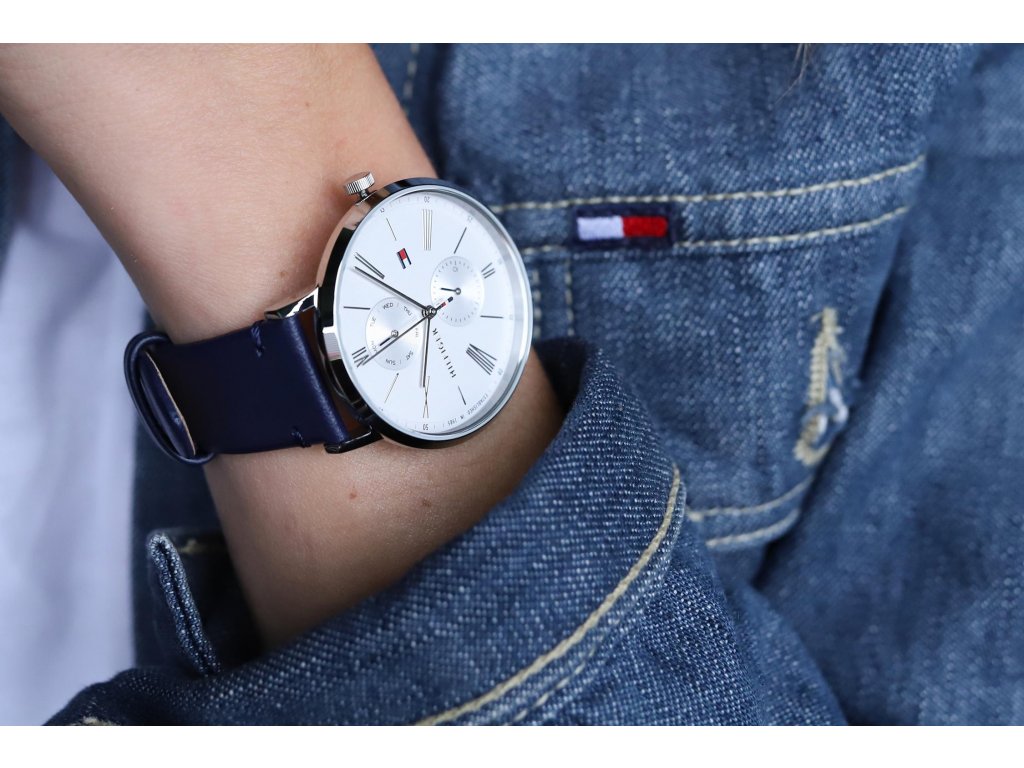 Buy Tommy Hilfiger Jenna White Dial Blue Leather Strap Watch for Women - 1782072 in Pakistan