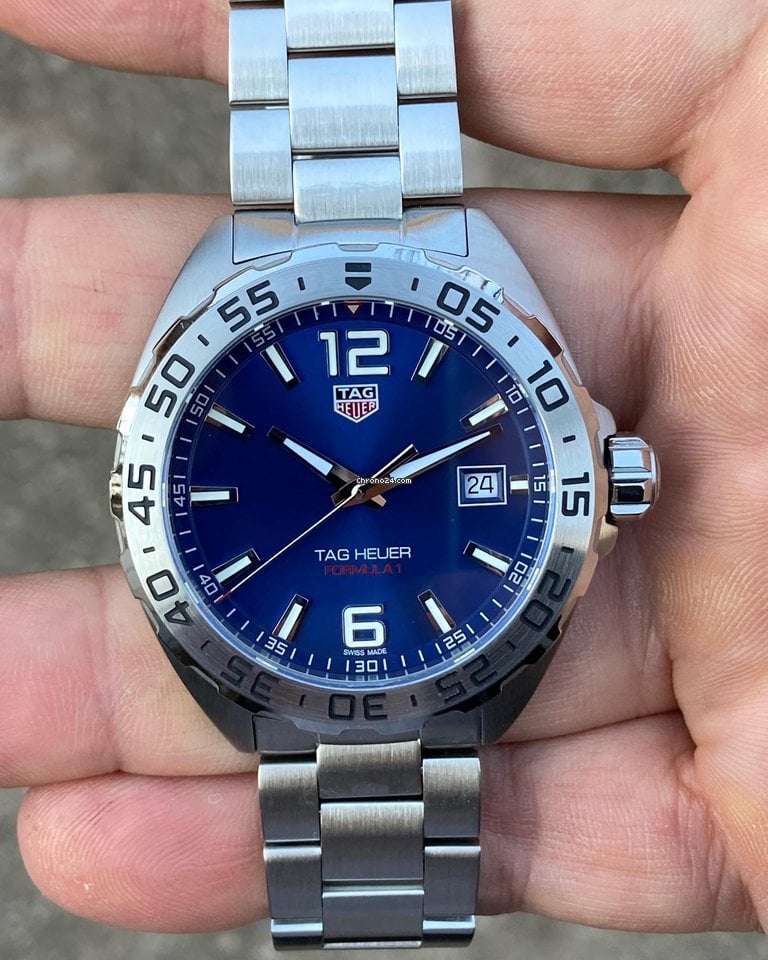 Buy Tag Heuer Formula 1 Quartz Blue Dial Silver Steel Strap Watch for Men - WAZ1118.BA0875 in Pakistan