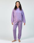 Buy Sajiero Fleece Tracksuit – Comfy Day - Purple in Pakistan