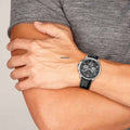 Buy Tommy Hilfiger Mens Quartz Leather Strap Multi Dial Grey Dial 44mm Watch - 1791289 in Pakistan