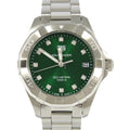 Buy Tag Heuer Aquaracer Green Dial with Diamonds Silver Steel Strap Watch for Women - WBD1316.BA0740 in Pakistan