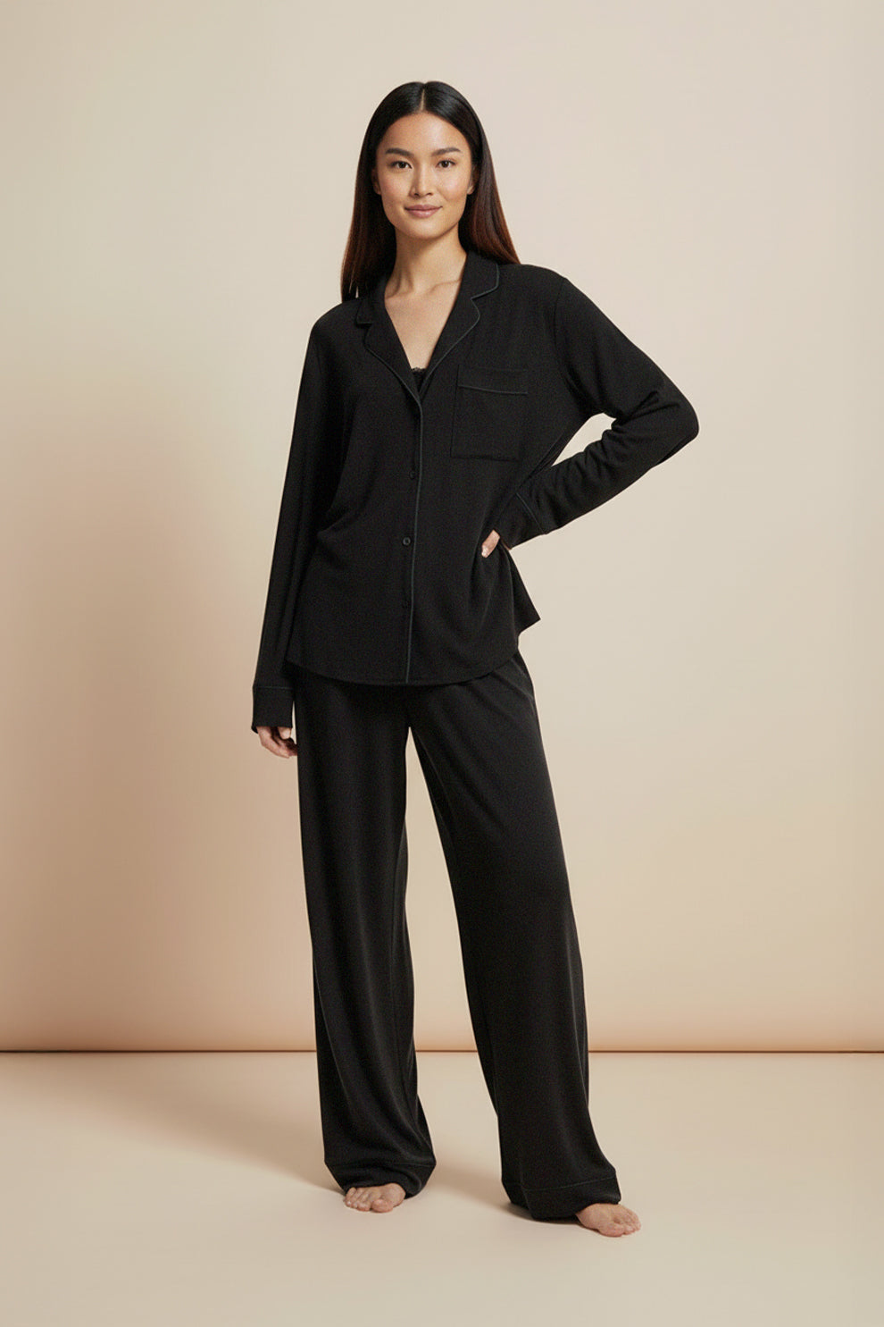 Buy Cloud Pajama Set - Black in Pakistan
