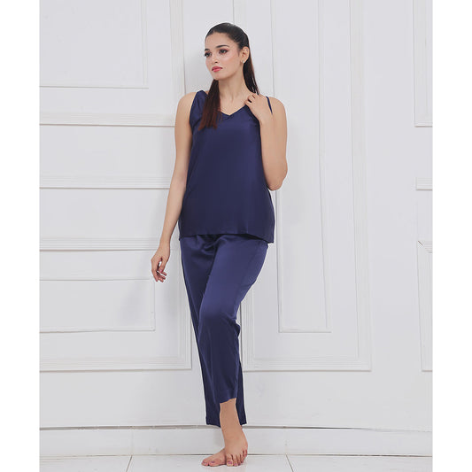 Buy Sajiero Silk Sleeveless Pj Suit - Dream Silk in Pakistan