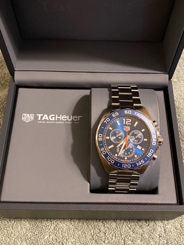 Buy Tag Heuer Formula 1 Chronograph Blue Dial Silver Steel Strap Watch for Men - CAZ1014.BA0842 in Pakistan