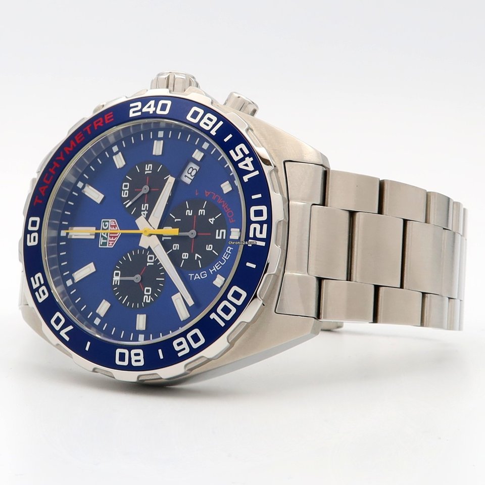 Buy Tag Heuer Formula 1 Chronograph Blue Dial Silver Steel Strap Watch for Men - CAZ101AB.BA0842 in Pakistan
