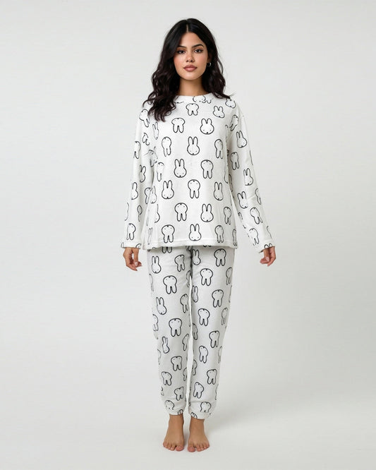 Buy Fleece Pajama Suit - Bunny Bliss in Pakistan