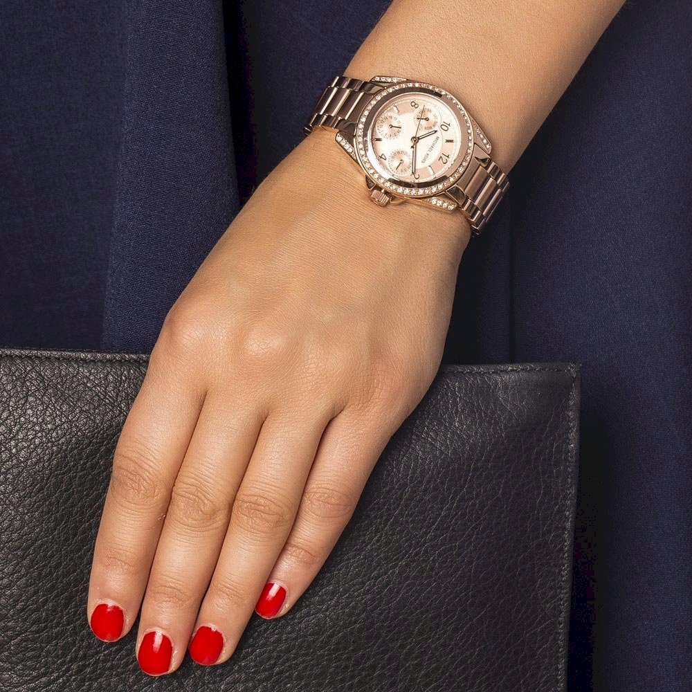 Buy Michael Kors Blair Rose Gold Stainless Steel Rose Gold Dial Quartz Watch For Ladies - Mk5613 in Pakistan