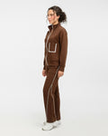 Buy Sajiero Fleece Tracksuit – Comfy Zip - Brown in Pakistan