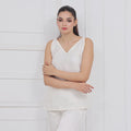 Buy Sajiero Silk Sleeveless Pj Suit - Dream Silk in Pakistan
