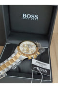 Buy Hugo Boss Mens Chronograph Two-tone Silver Dial Watch - 1512960 in Pakistan