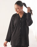 Buy Sajiero Linen Pajama Suit - Dot Drape in Pakistan