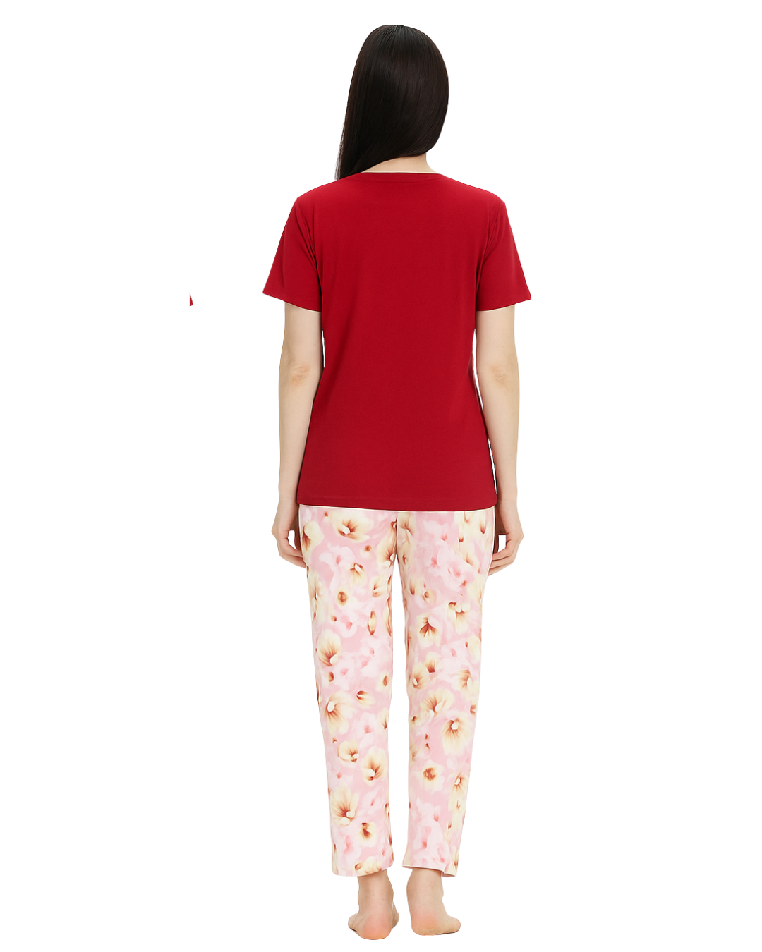 Buy Sajiero Cotton PJ Set - Blush Berry in Pakistan