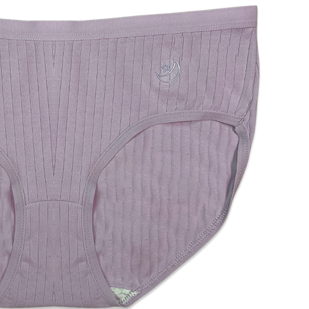 Buy Pack of 3 Briefs Panties - Ribbed Cotton in Pakistan