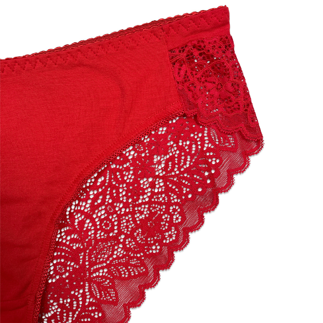 Buy Pack of 3 Briefs Panties - Lace Charm in Pakistan