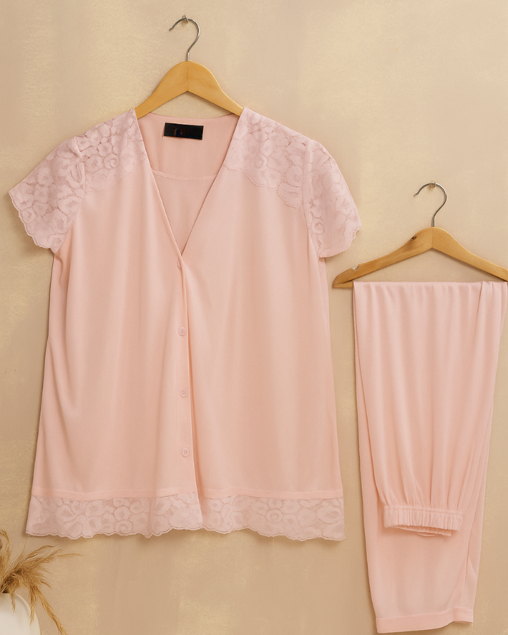 Buy Sajiero Silk Pajama Suit - Dream Nest in Pakistan