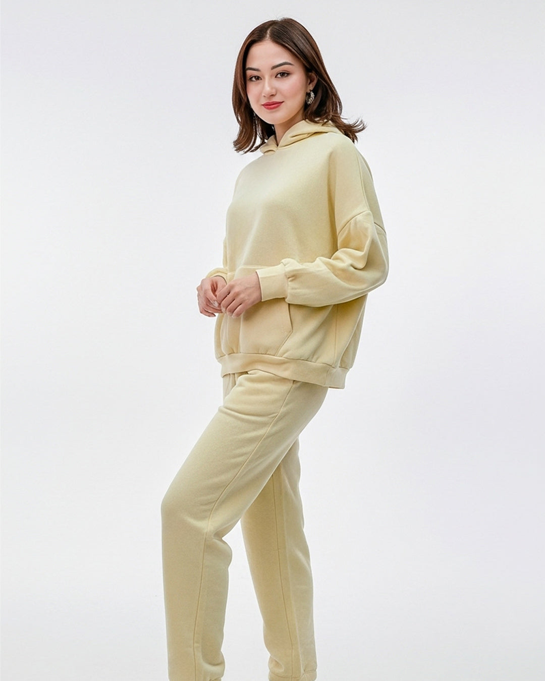 Buy Sajiero Fleece Tracksuit – Comfy Day - Lemon in Pakistan