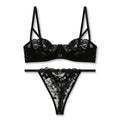 Buy Sajiero Bra Set - Black Lace Net in Pakistan