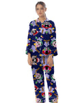 Buy Sajiero Linen Pajama Suit with Scrunchie - Starry Mood in Pakistan