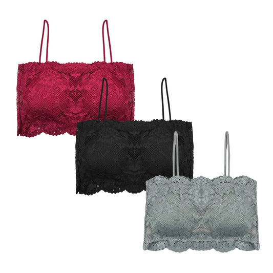 Buy Pack of 3 Bra - Floral Grace in Pakistan