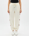 Buy Sajiero Fleece Trouser – Bow Print - Off White in Pakistan