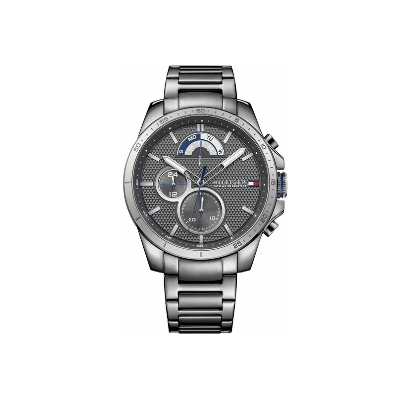 Buy Tommy Hilfiger Mens Quartz Stainless Steel Grey Dial 46mm Watch - 1791347 in Pakistan