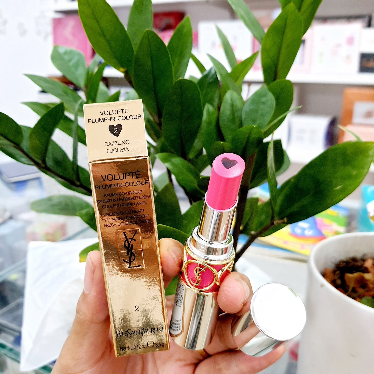 Buy Yves Saint Laurent Volupte Plump In Colour Lip Care - 2 Dazzling Fuchsia in Pakistan