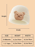 Buy SHEIN 2pcs Baby Bear Knit Hats And Socks, Soft And Warm For Boys And Girls Daily Use. in Pakistan