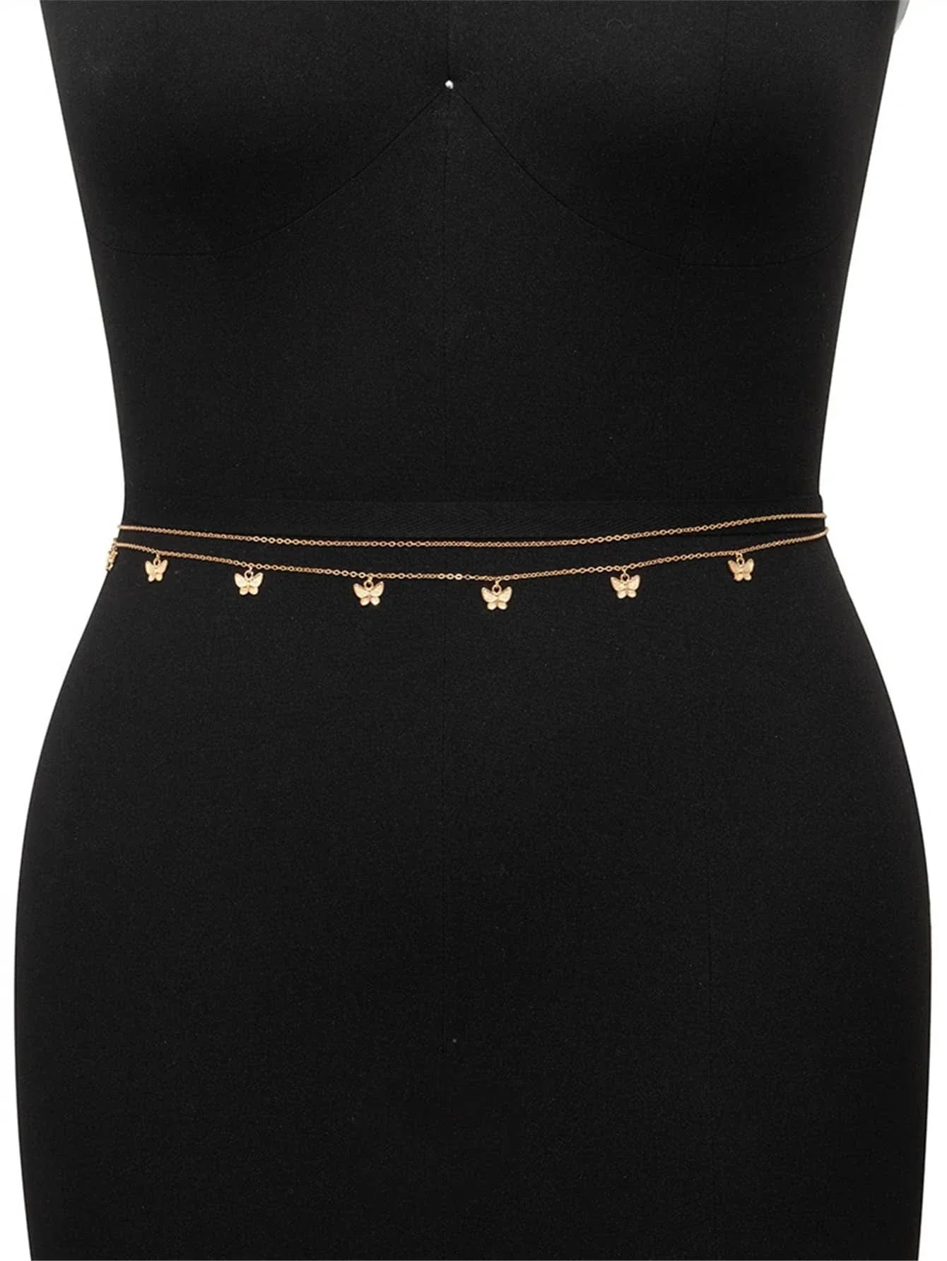 Buy SHEIN 2pcs/set Butterfly Charm Waist Chain in Pakistan