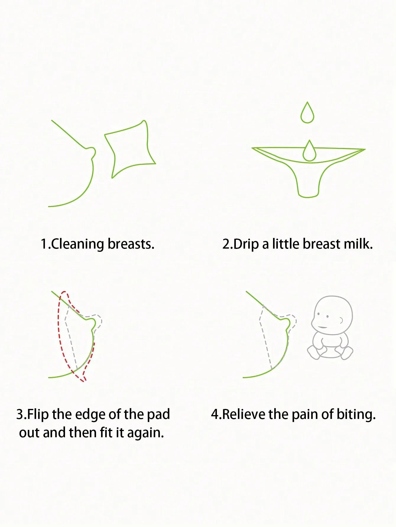 Buy 2pcs/set Protection Shell For Nipple/ Silicone Nipple Shield For Mother's Areola Protection in Pakistan